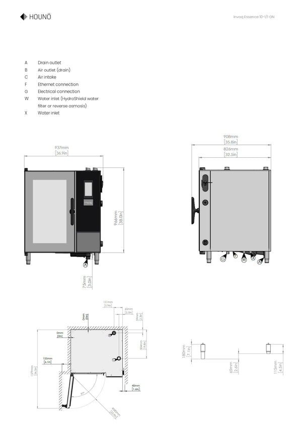 Invoq Essence HIE10-1/1 GN - Combi Oven