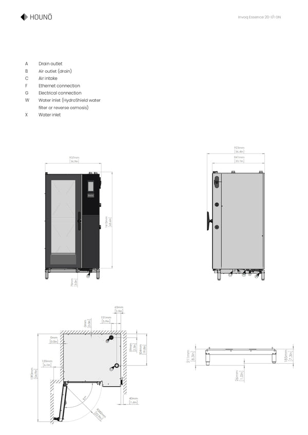 Invoq Essence HIE20-1/1 GN - Combi Oven