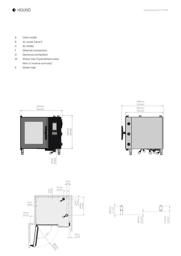 Invoq Essence HIE6-1/1 GN - Combi Oven