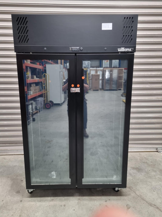Williams HP2GB Two Glass  Door Upright Fridge