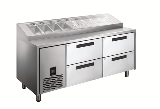 Glacian HPB1815DD - Pizza Prep Fridge