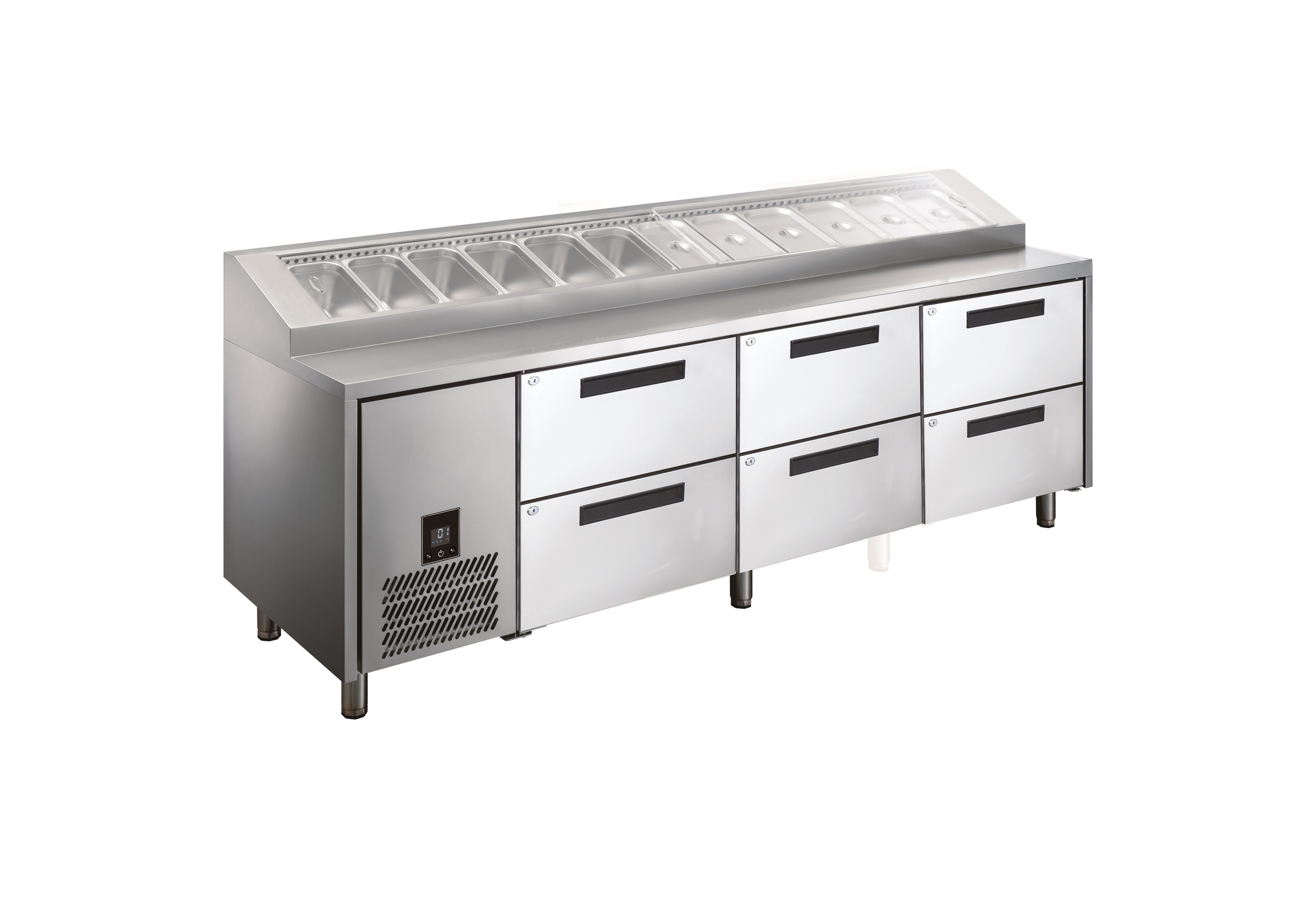 Glacian HPB2476DDD - Pizza Prep Fridge