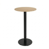 HPL Compact Laminate Nordic Oak Bar Table with Black RD450 Base