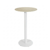 HPL Compact Laminate Nordic Oak Bar Table with White RD450 Base
