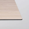HPL Compact Laminate Nordic Oak Bar Table with Shell White RD450 Base