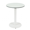 HPL Compact Laminate Tabletop with Round 450 Base White