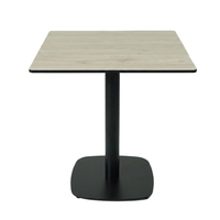 HPL Smoked Elm Compact Laminate Tabletop with Cavallo 450 Table Base