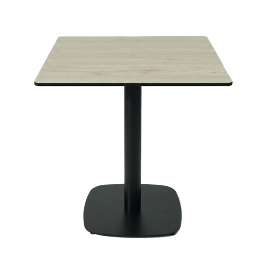 HPL Smoked Elm Compact Laminate Tabletop with Cavallo 450 Table Base