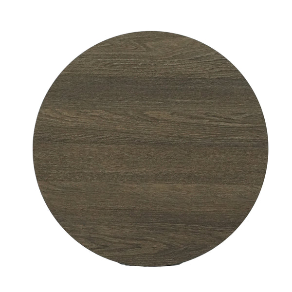 HPL Nordic Oak Compact Laminate Tabletop with Cavallo 450 Table Base Black