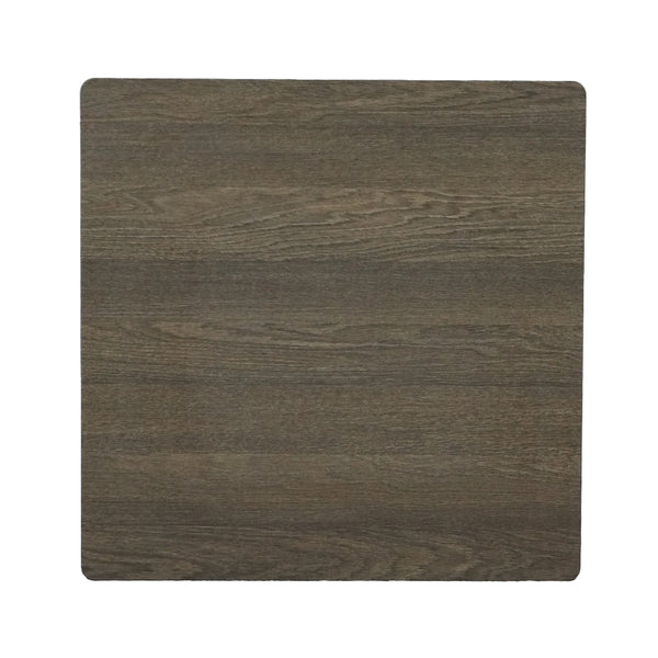 HPL Nordic Oak Compact Laminate Tabletop with Cavallo 450 Table Base White