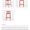 Helix Outdoor Polypropylene Bar Stool
