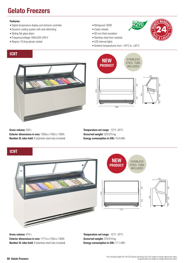 Exquisite IC8T - Ice Cream Freezer