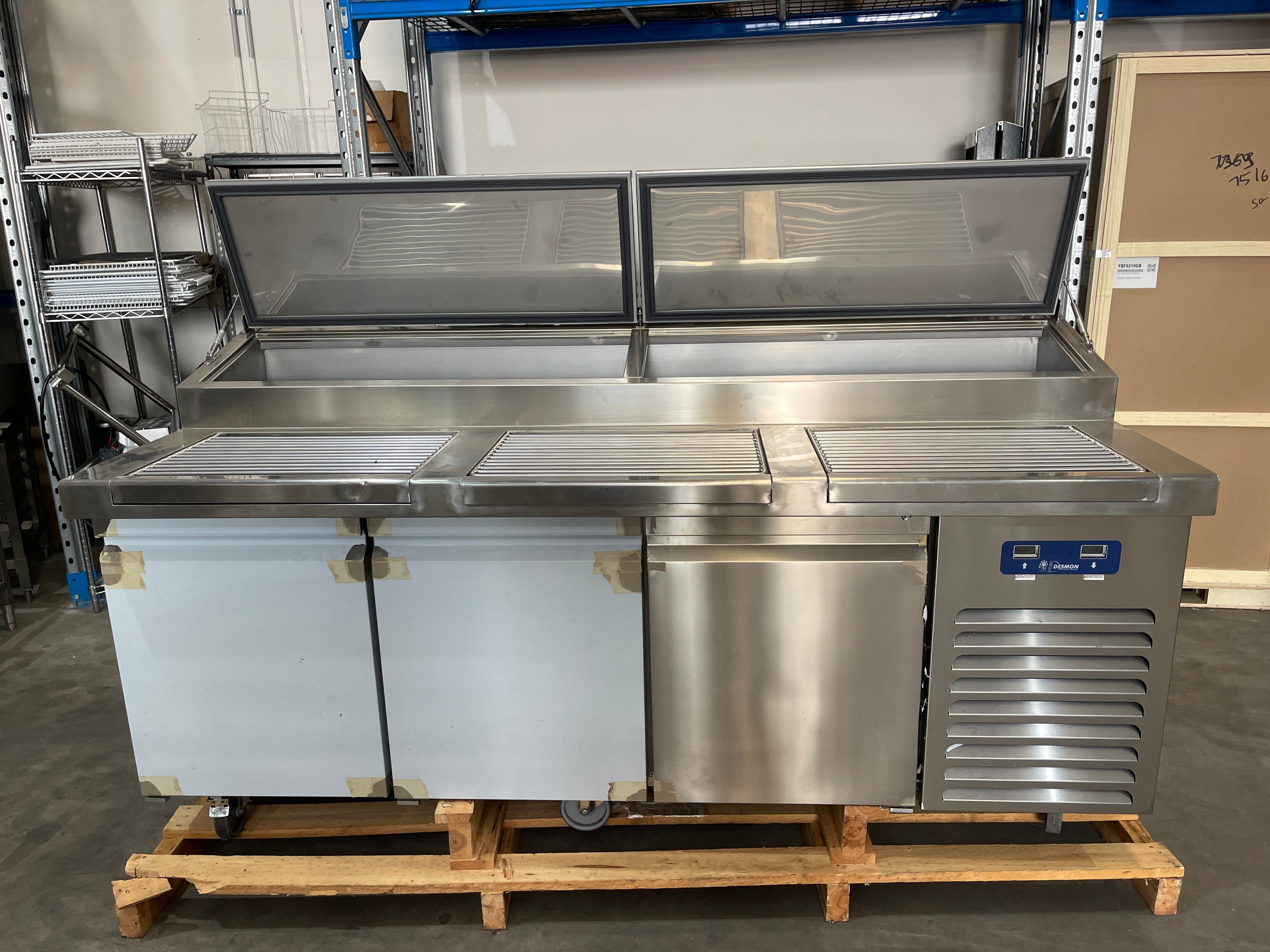 Desmon FPTM3N3G-80 Pizza Prep Fridge