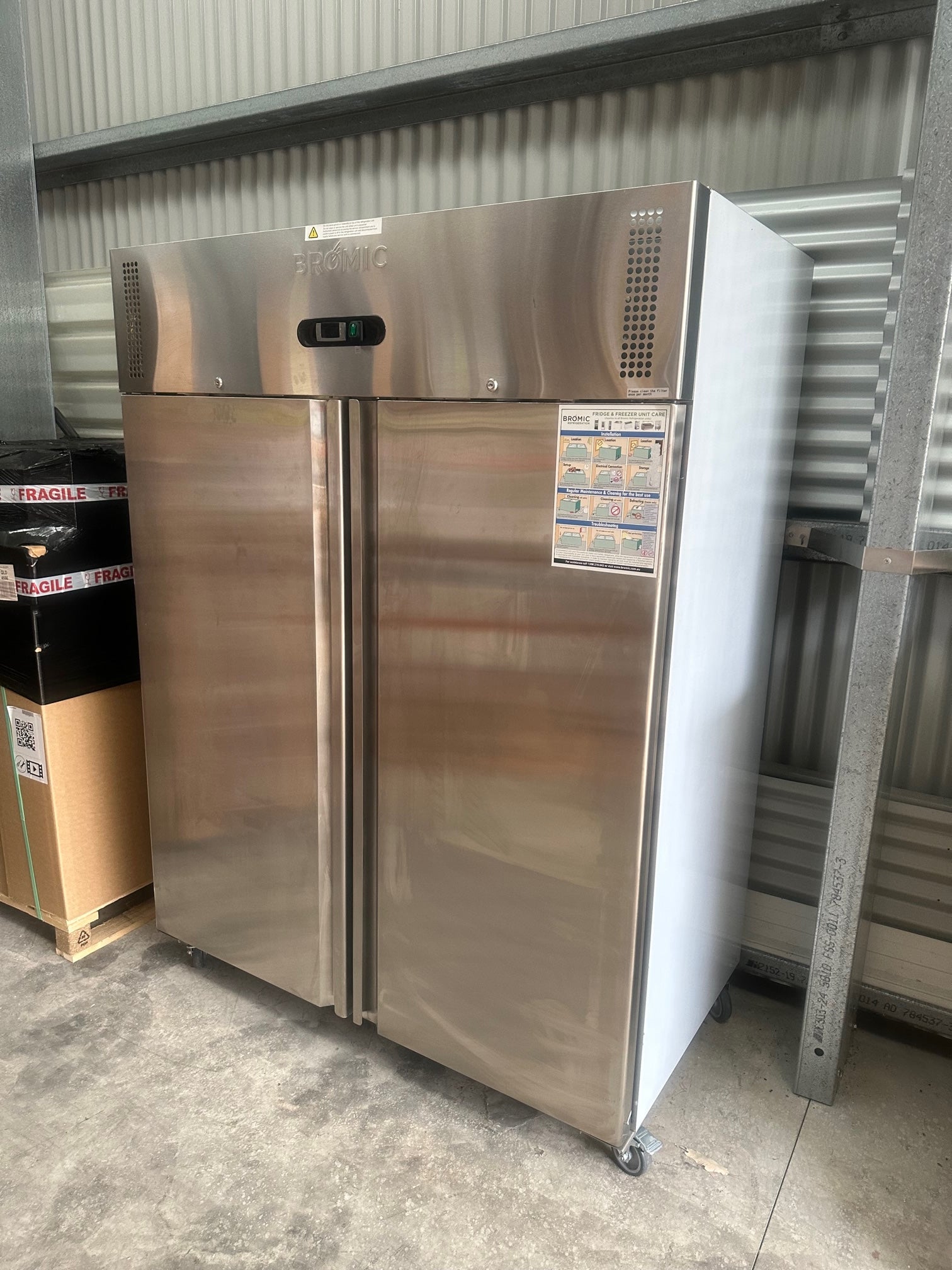 Bromic UC1300SD-NR 2 Door Upright Fridge