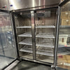 KAM Double Glass Door Upright Fridge