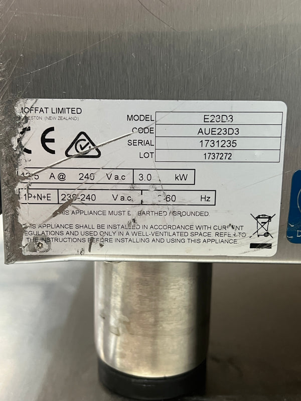 Turbofan E23D3 Half Size Tray Digital Electric Convection Oven