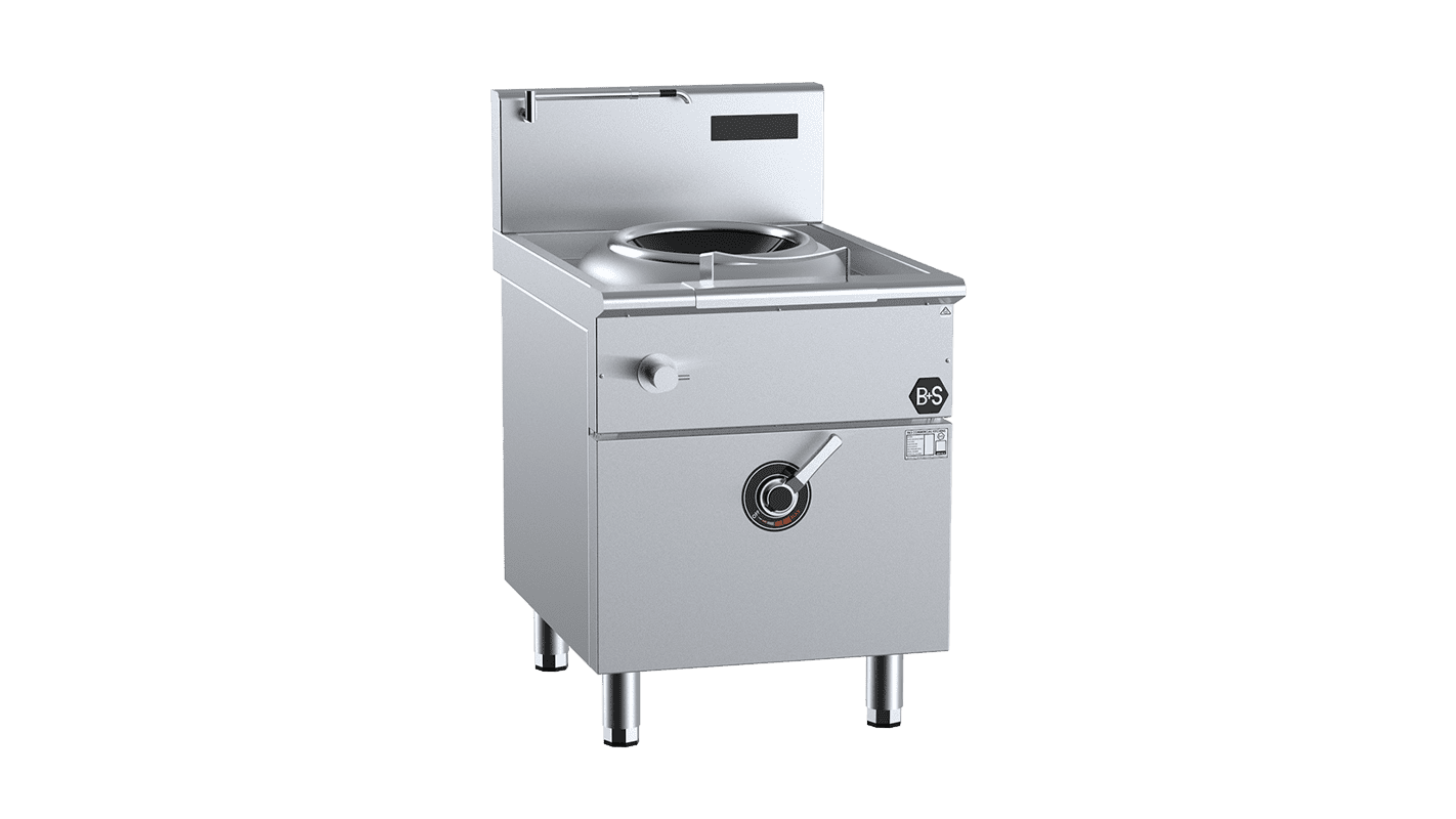B&S IN-W1-8 Single Hole Induction Wok 8kW