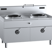 B&S IN-W2-12 2 Hole Induction Wok 2x 12kW