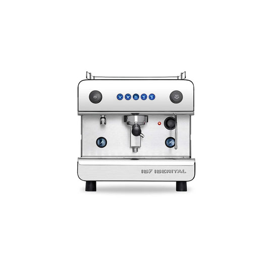Iberital IB7 1 Group & Carimali X011 Grinder Package in Black + Precision Accessories