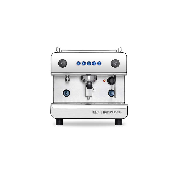 Iberital IB7 1 Group & Carimali X011 Grinder Package in Black + Precision Accessories