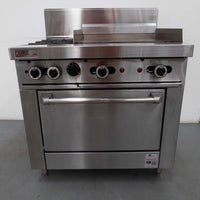 TrueHeat RCR9-2-6G 2 Burner Range Oven With 2 Burner Griddle