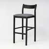 Imola Aluminium Bar Stool with Black Frame