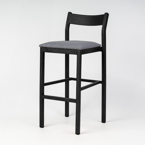Imola Aluminium Bar Stool with Black Frame