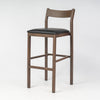 Imola Aluminium Bar Stool with Montana Walnut Frame