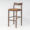 Imola Aluminium Bar Stool with Montana Walnut Frame