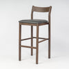 Imola Aluminium Bar Stool with Montana Walnut Frame