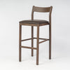 Imola Aluminium Bar Stool with Montana Walnut Frame