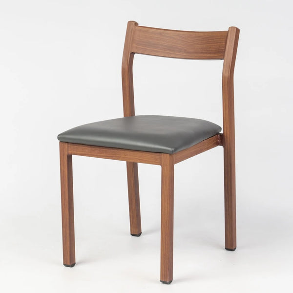 Imola Aluminium Dining Chair Gold Walnut