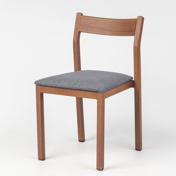 Imola Aluminium Dining Chair Gold Walnut