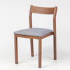 Imola Aluminium Dining Chair Gold Walnut