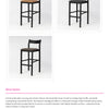 Imola Aluminium Bar Stool with Black Frame