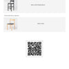 Imola Aluminium Bar Stool with Black Frame