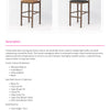 Imola Aluminium Bar Stool with Montana Walnut Frame