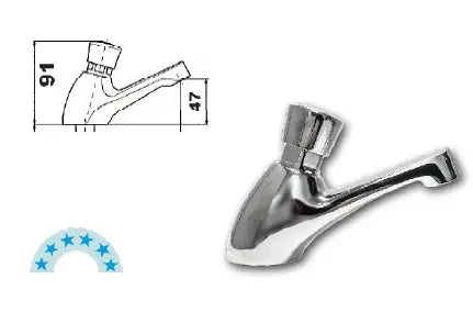 Jetstream JET745D - Deck Mount Time Flow Tap