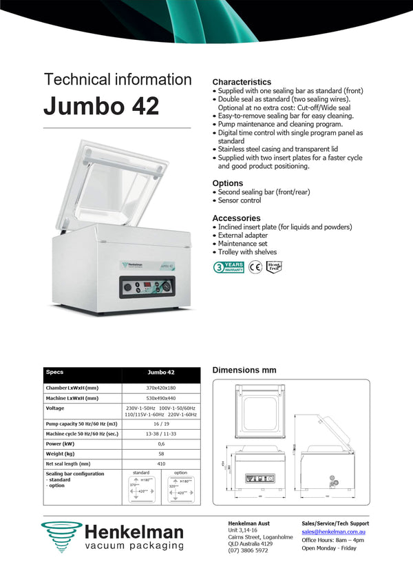 Henkelman Jumbo 42 - Vacuum Packaging Machine