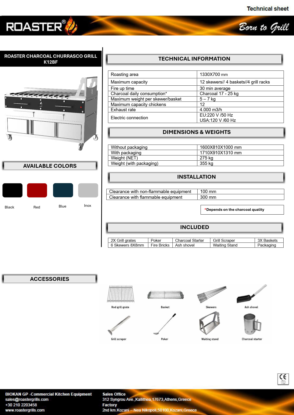 Roaster K12BF - Churrasco Grill