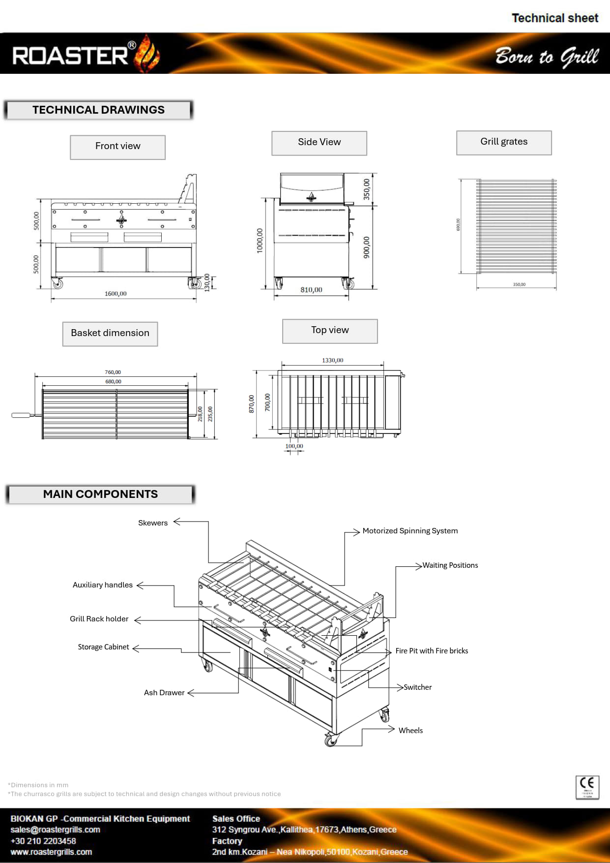 Roaster K12BF - Churrasco Grill