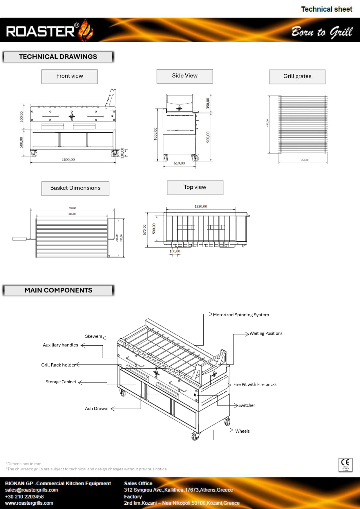 Roaster K12SF - Churrasco Grill