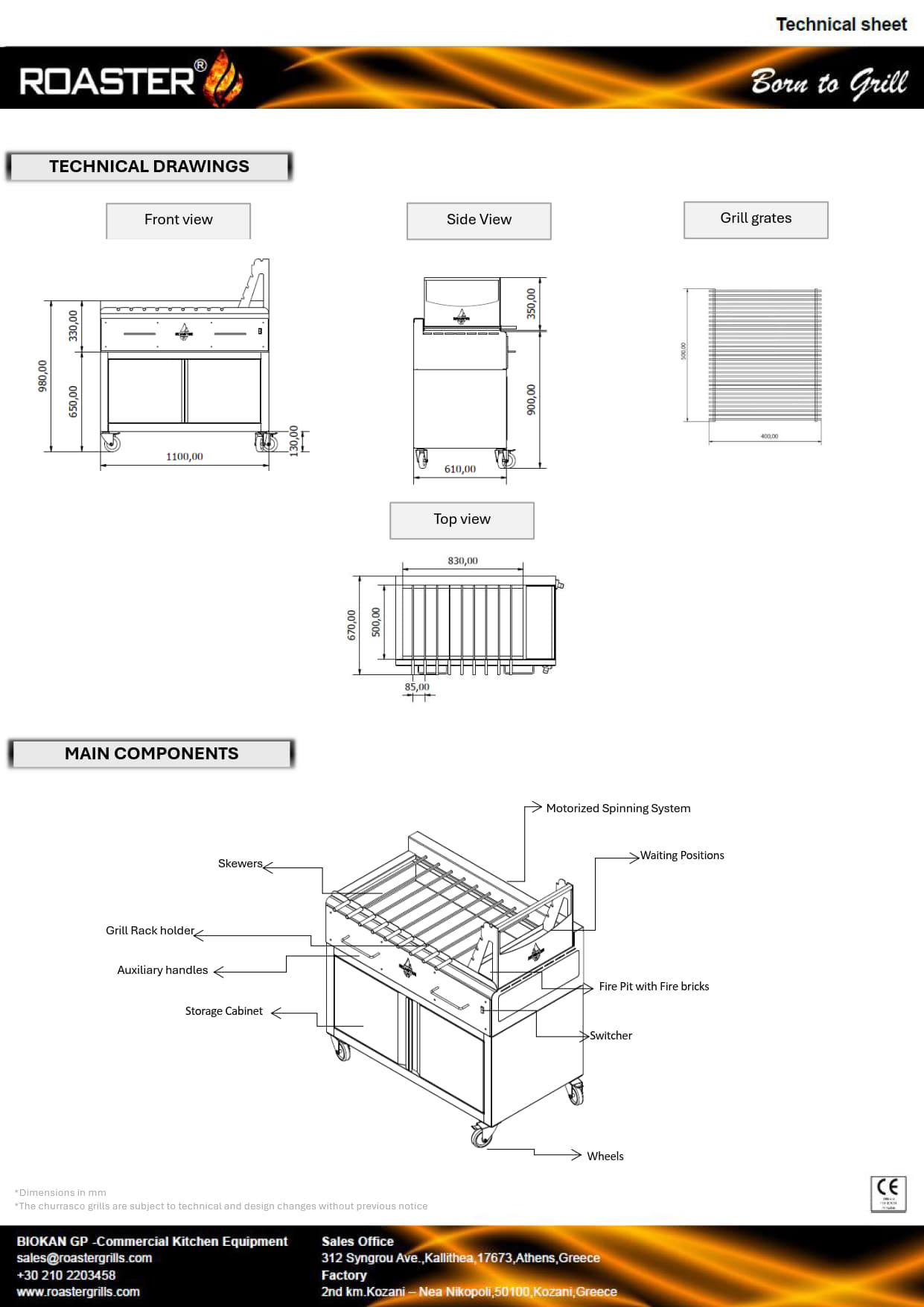 Roaster K9SF - Churrasco Grill