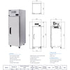 Fresh Refrigeration KTM-25FS1 - Upright Freezer