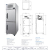 Fresh Refrigeration KTM-25RS2 - Upright Fridge
