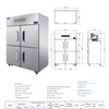 Fresh Refrigeration KTM-45FS4 - Upright Freezer