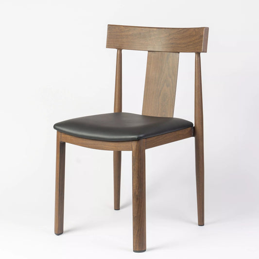 Kava Aluminium Side Chair with Upholstered Seat