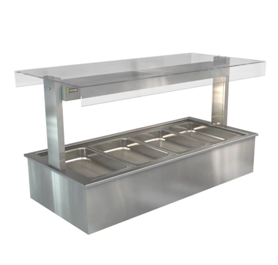 Cossiga Linear Series LSBM5-FS - Bain Marie with Full Square Glass