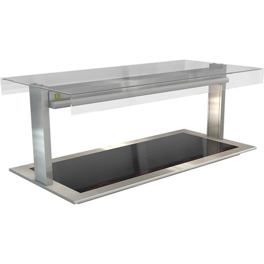 Cossiga Linear Series LSCM6-FS - Ceramic Hotplate with Full Square Glass Canopy