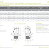 Cossiga Linear Series LSRF5-FS - Drop-In Chilled Well with Full Square Glass Gantry